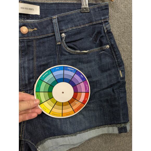 Levis High Rise 3" Shorts Womens 14/32 (Fits 33x3) Simply Stretch Comfort Roll - Picture 4 of 13